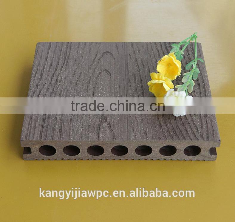 Weather-resistant anti-UV HDPE wood plastic composite exterior WPC decking