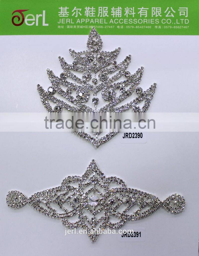Wholesale iron on rhinestone pearl appliques