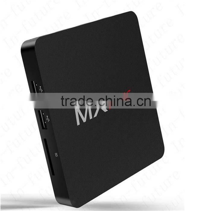 MX Plus Smart TV BOX Amlogic S905 Android 5.1 Lollipop Quad Core 64-Bit 2G/8G 4K UHD H.265 Hardware Decoding WIFI