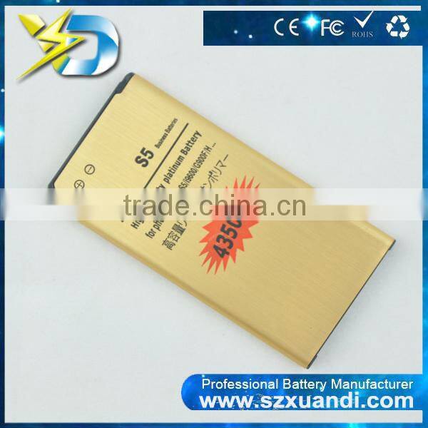4350mah mobile phone standard replacement gold label battery for i9600/s5