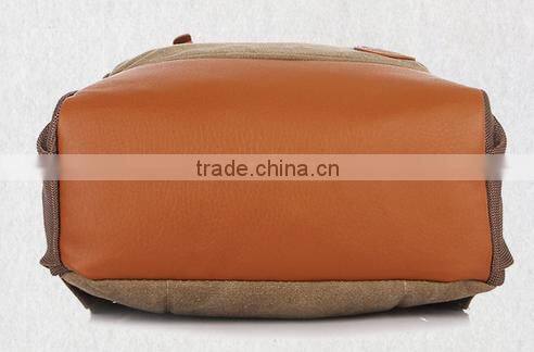 Custom Stock Girl Campus Backpack School Book Shoulder Bag Canvas Backbag