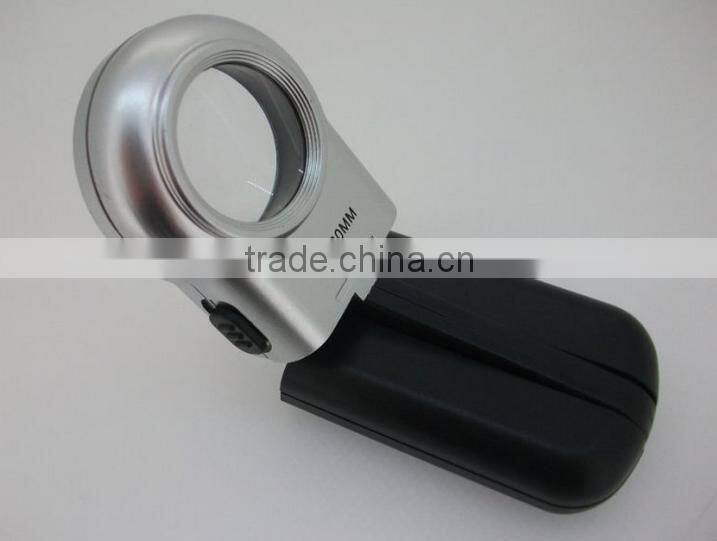 High quality reading foldable LED light magnifying glass