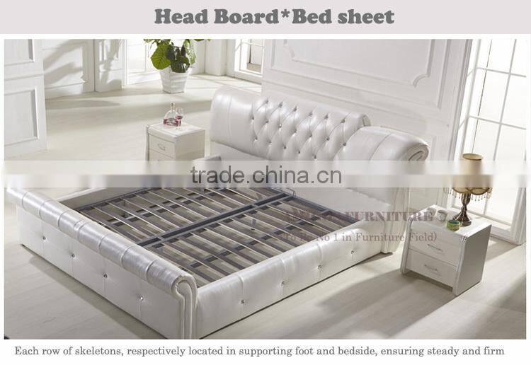 Furniture baroque bedroom bed wooden furniture design