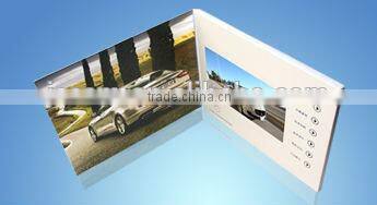 Hot sale 7 inch hd video playing motion sensor video brochure for gifts