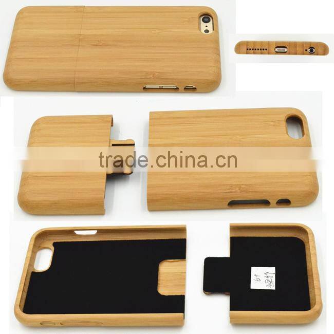 MOBILE PHONE CASE CUSTOMIZED in natural solid wood finish