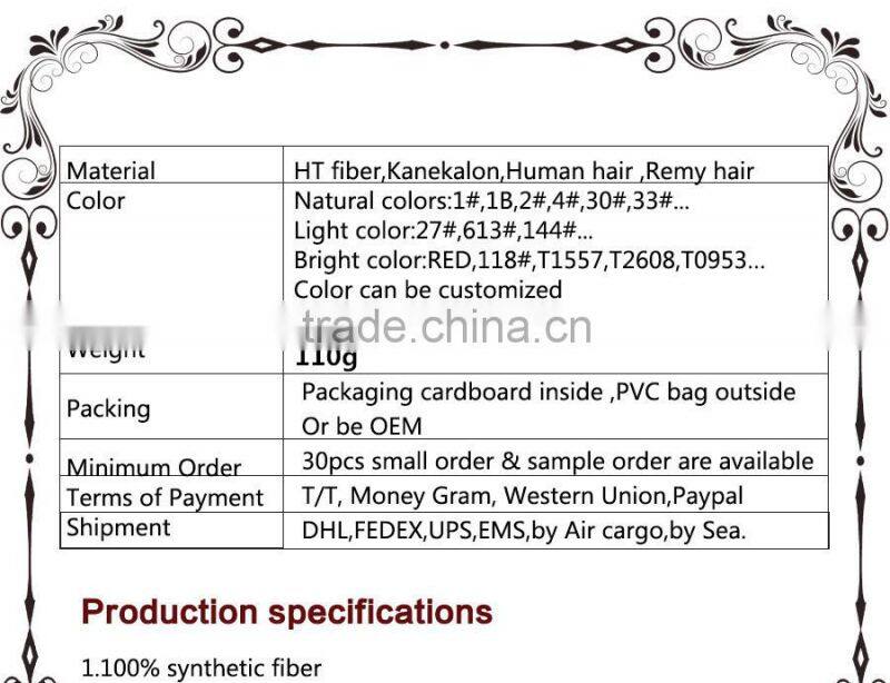 Simple impressive natural brown and blonde flicker wigs