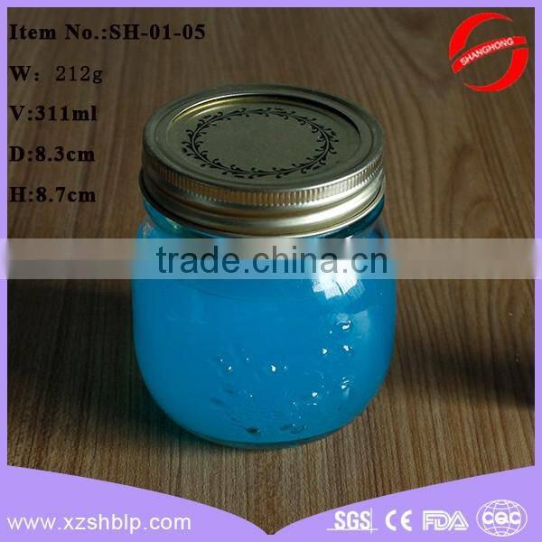 high transparency flint carved fruit juice glass bottle Wholesale
