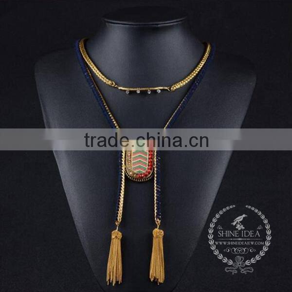 high quality vintage style chunky statement necklace tin alloy fashion women pendant necklace 6390114