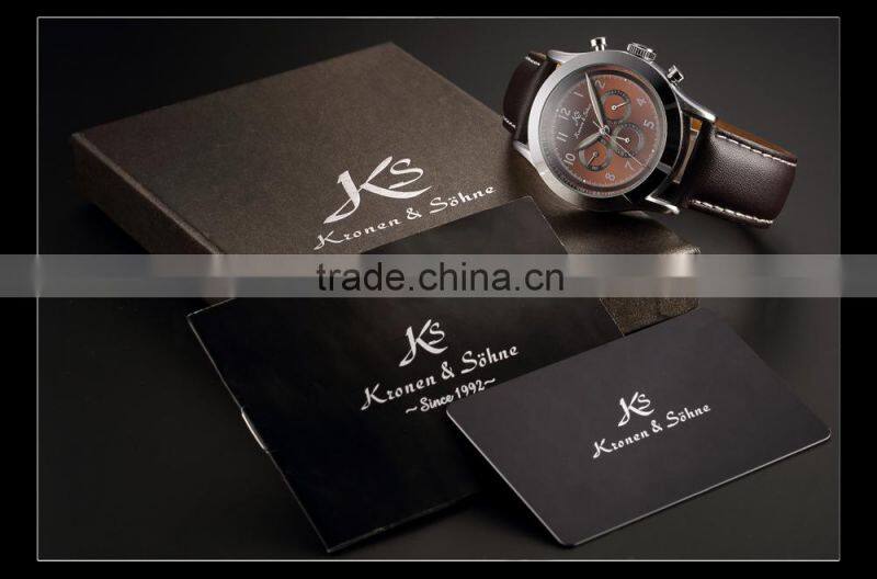 KS Navigator Men Leather Automatic Mechanical Analog Watch