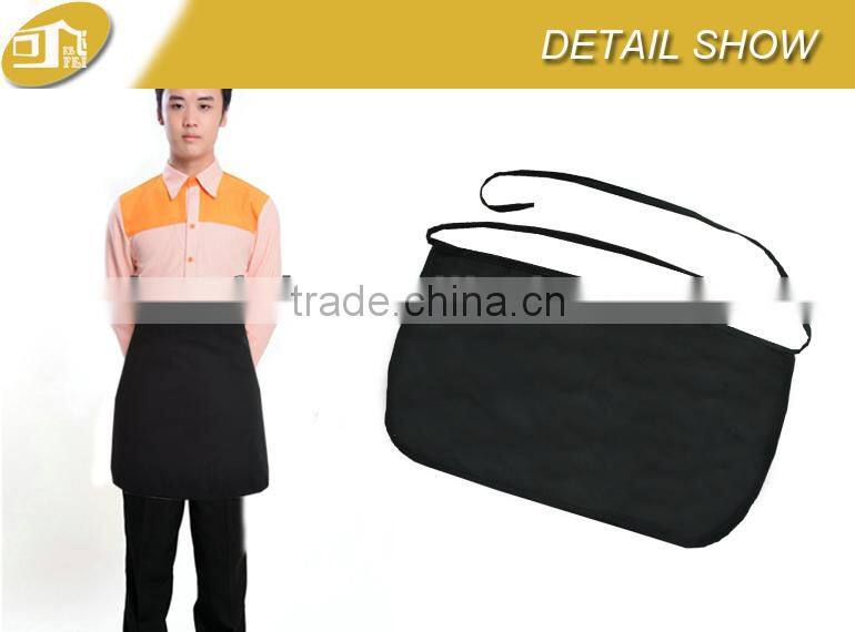 TC 65/35 Black No Pocket short waist waiter wand waitress uniform Apron