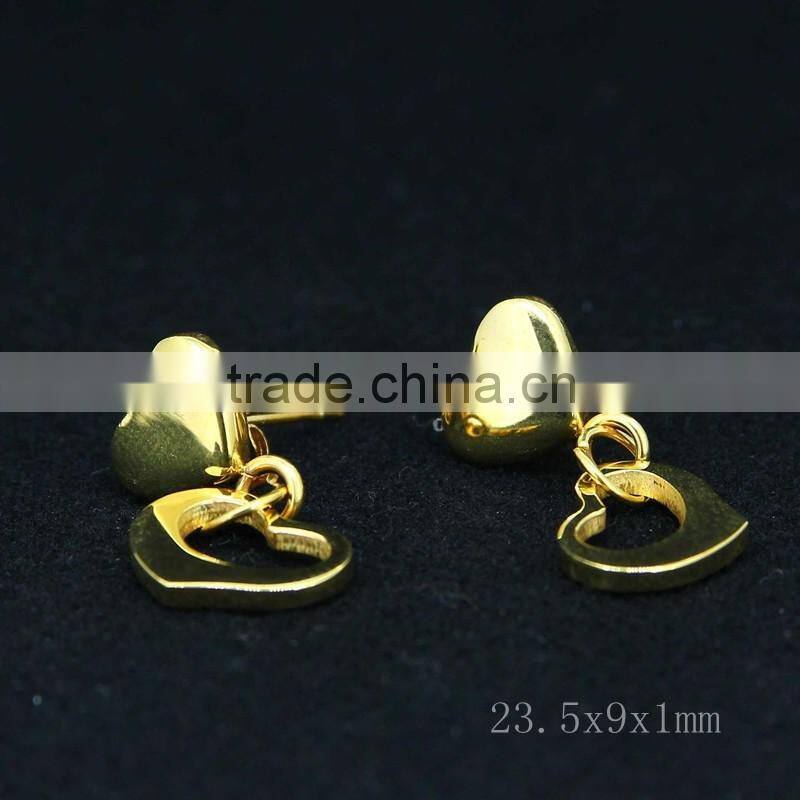 heart shape stud earrings women hot selling high quality