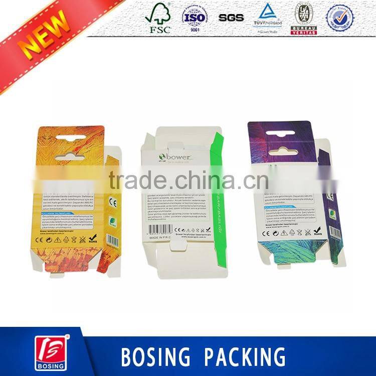 Customized Phone Charger Packaging Box With PVC Window for Wholesale