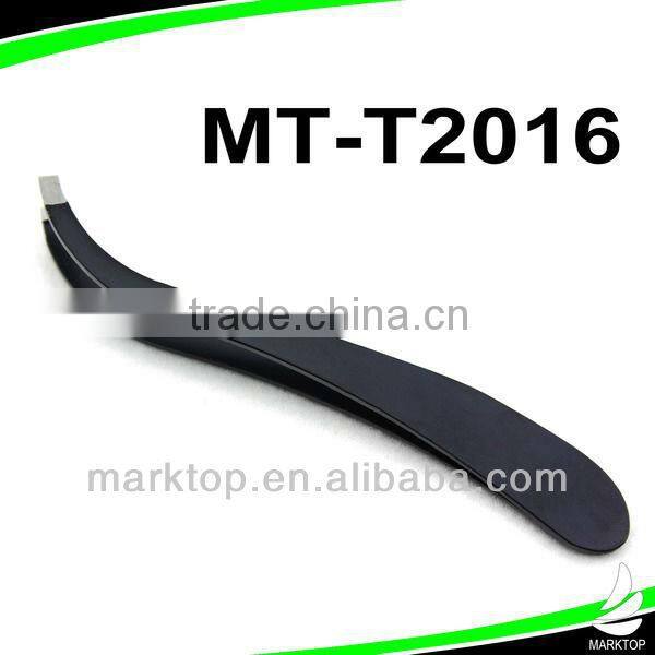 Black patten stainless bending tweezer