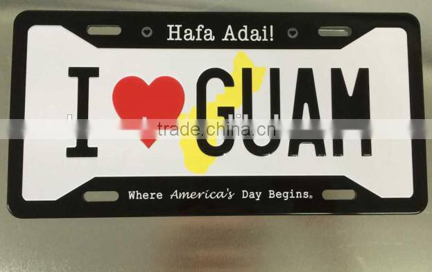 15*30cm printing aluminum license plate 6063