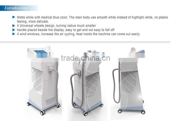 Hottest! Permanent and painless diode laser in motion hair removal machine