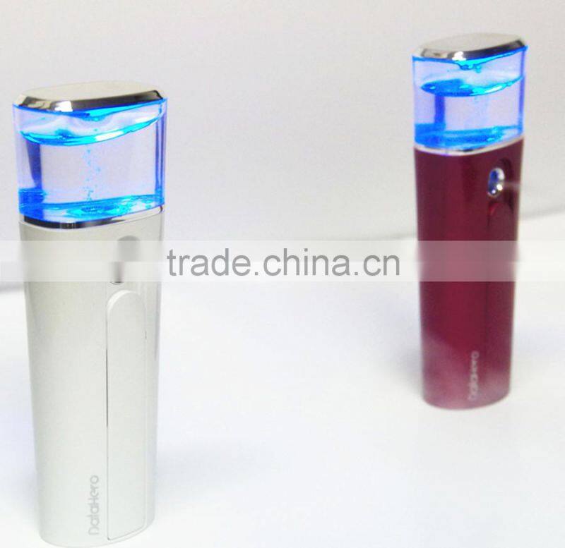 mini handy facial steamer slide cover design electric sprayers Rose pink christmas gift