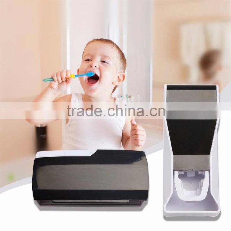 Cosylife Toothpaste Dispenser Toothpaste Squeezer Kit Hands Free Wall Mounted/Dustproof Kid's 5 Toothbrush Holders With Cover