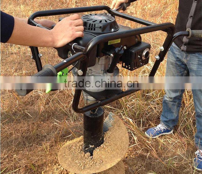 New type four-stroke powered earth auger drill