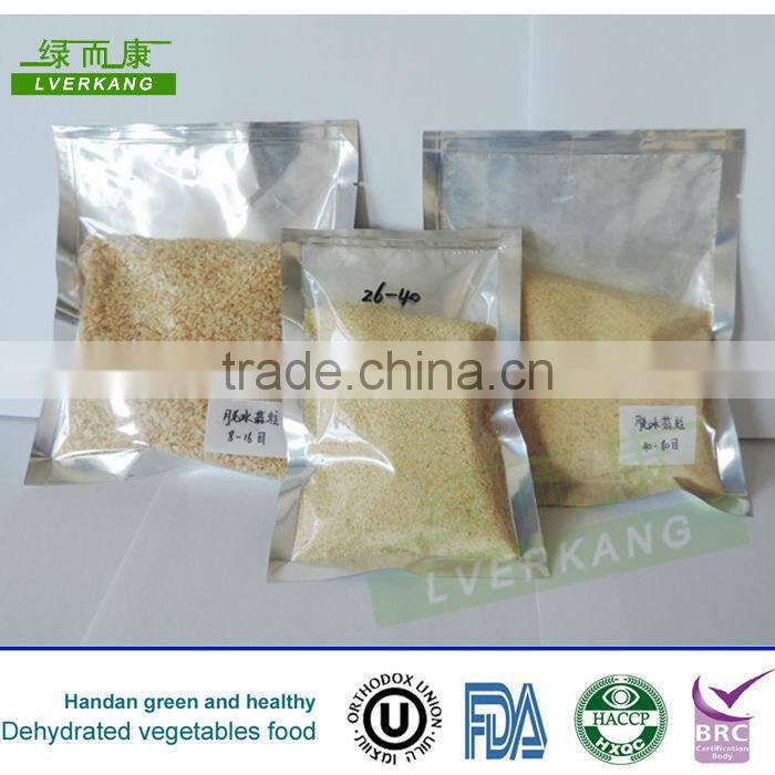 26-40mesh Dehydrated fried garlic granules spice from Tianjin or Qingdao port