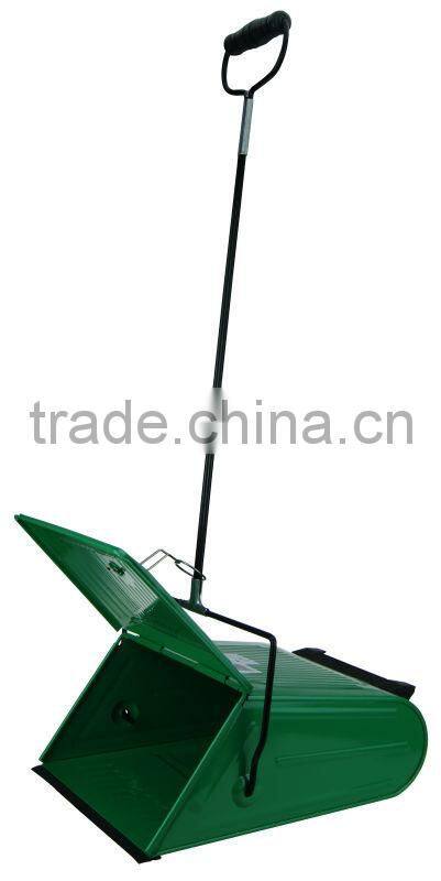 Spray Plastic Metal Dustpan For Garden With Cover