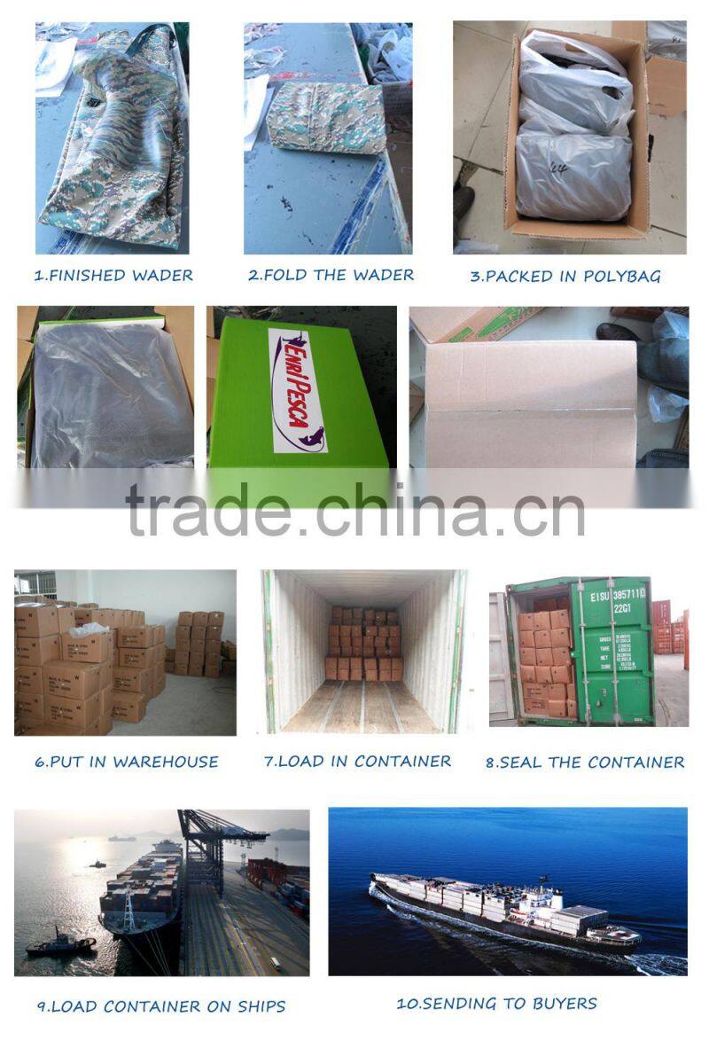 wholesale custom made pvc waist high wader