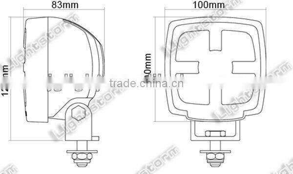 CREE 25W 12V LED Work Light OffRoad Flood beam 1800Lumen for Jeep Boat Truck Outdoor IP67 Waterproof truck working lamp