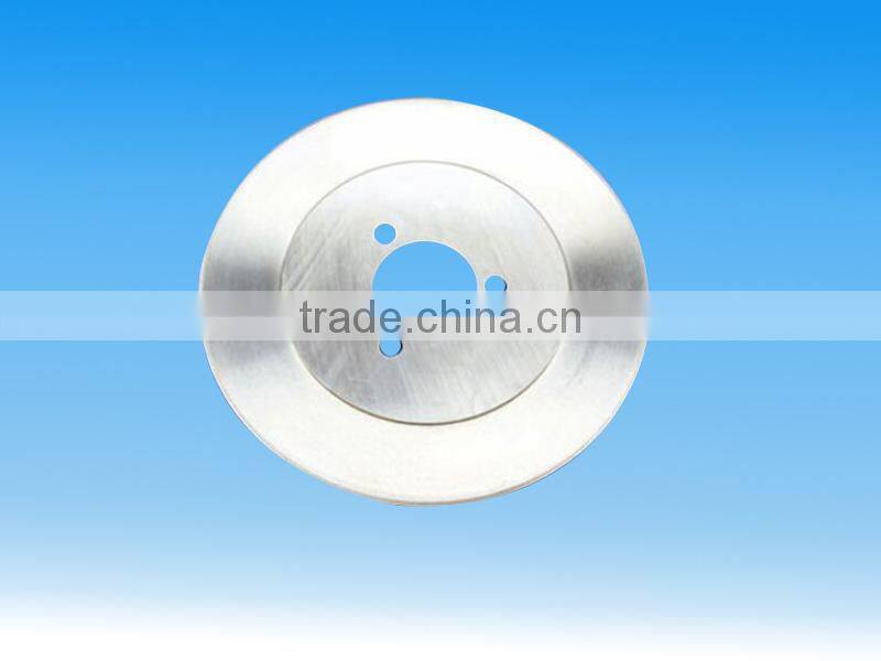 Meat circular slicer blade with four holes