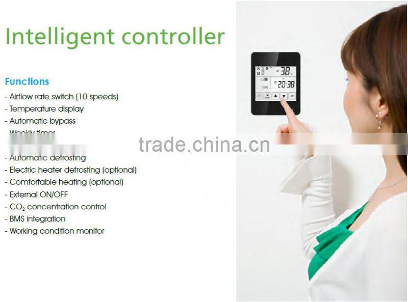 High Efficiency Heat Recovery Air Ventilation Equipment with DC Motor