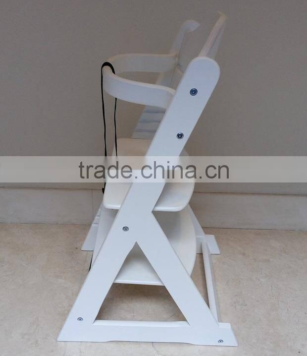European Standard EN14988 Beech wood multifunctional 3 in 1 baby high chair