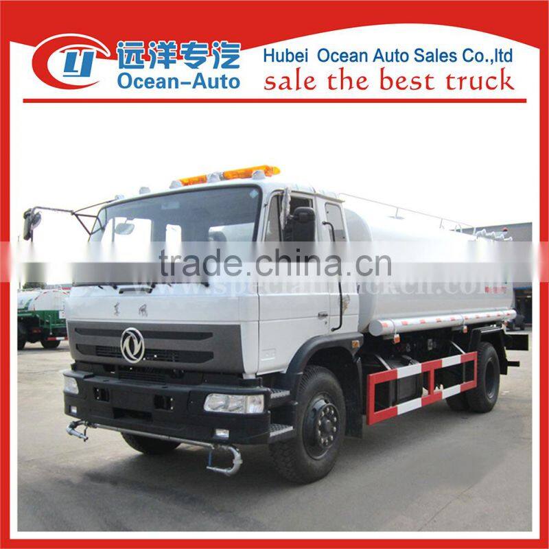 Dongfeng diesel fuel 15000 liter 4X2 drive wheel water tender trucks for sale