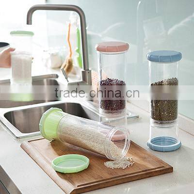 Rice Washing shaker bottle Bowl with Bottom Drainers