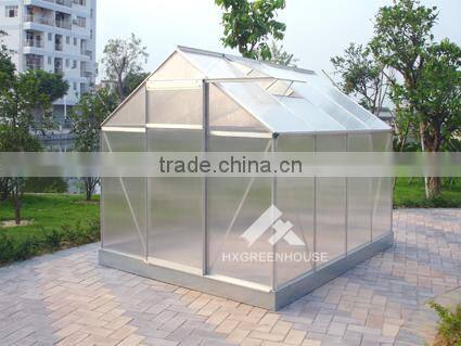 Garden used commercial greenhouses with spring clips for sheet fixation HX75 Series