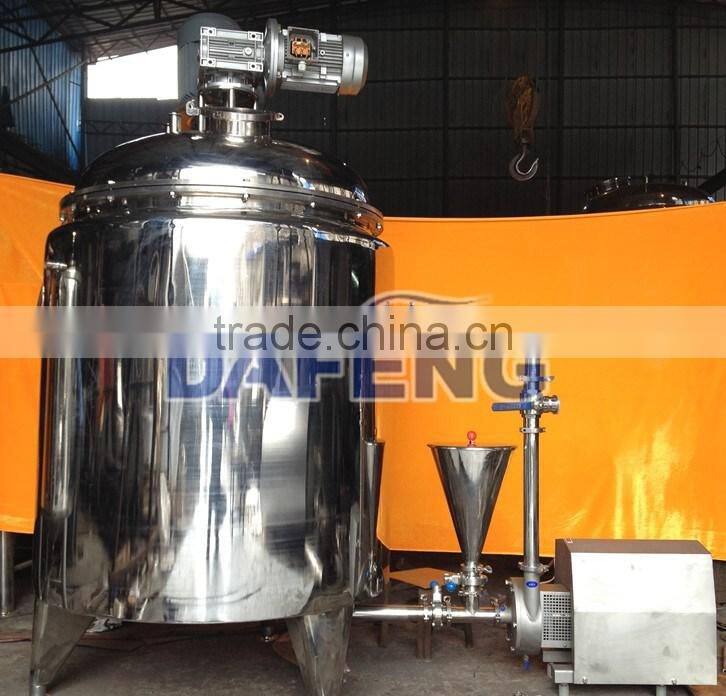High shear homogenizing vacuum emulsifying mixer for cosmetic,cream,lotion