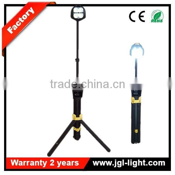 LED rechargeable telescopic tripod light portable and moveable light tower