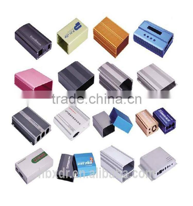 CNC machined color anodized aluminum distribution box