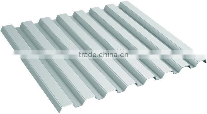 UV protected Polycarbonate Corrugated Silver Panel (Ti-Lite Metallic Silver GRECA)