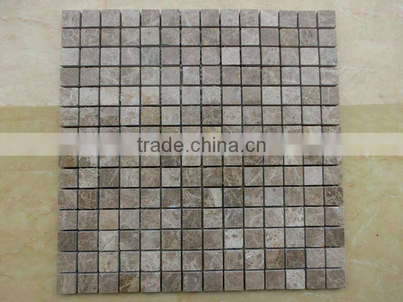 Marble mosaic art tile honed with cheap price