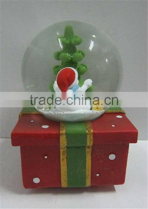 Resin glass unique christmas snow globes