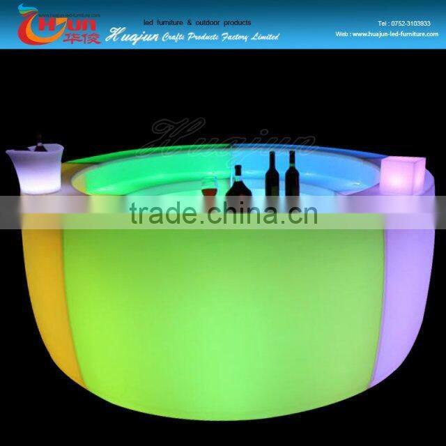 led bar furniture,led plastic color changing table