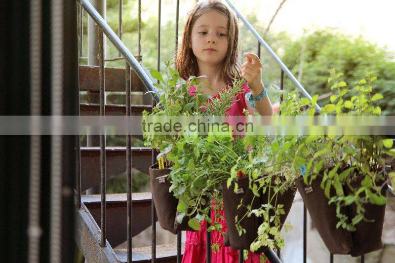 Wall Hanging Planters,Wall Pocket,Herb Pack-Hanging Planter for Herb Vertical Garden