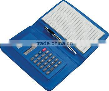 Promotional colorful calculator with notepad with high quality