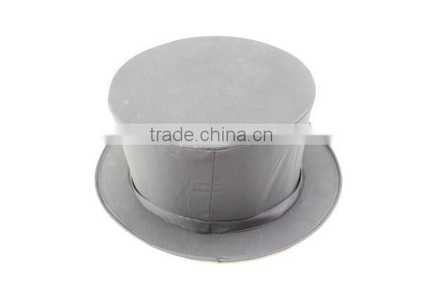 Fashion party black magician hat foldable top cap