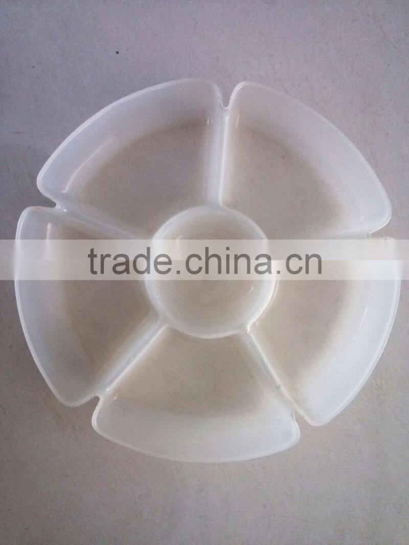 6 Compartments Food Serving Tray, Fast Food Tray, Snack Serving ray