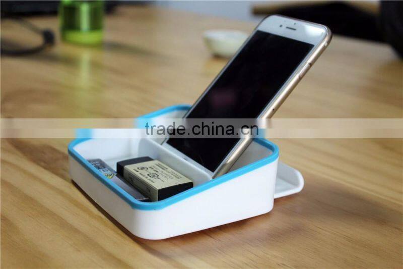 Fashion Creative Desktop Storage Bracket Lazy Office Flat Panel Multifunction Phone Holder Portable Universal Mobile Phone Stand