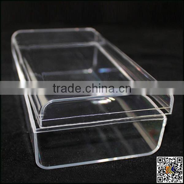 Hot sale new crystal clear hard back case packaging for mobile phone case ,crystal box packaging