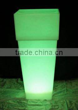 FO-9530 LED illuminate flower planter,home ornaments flower pots,tall flower vase