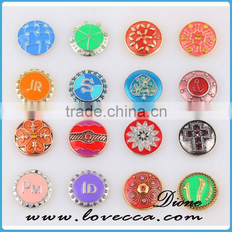 Fashion design 18mm metal snap button for leather bracelets, necklace