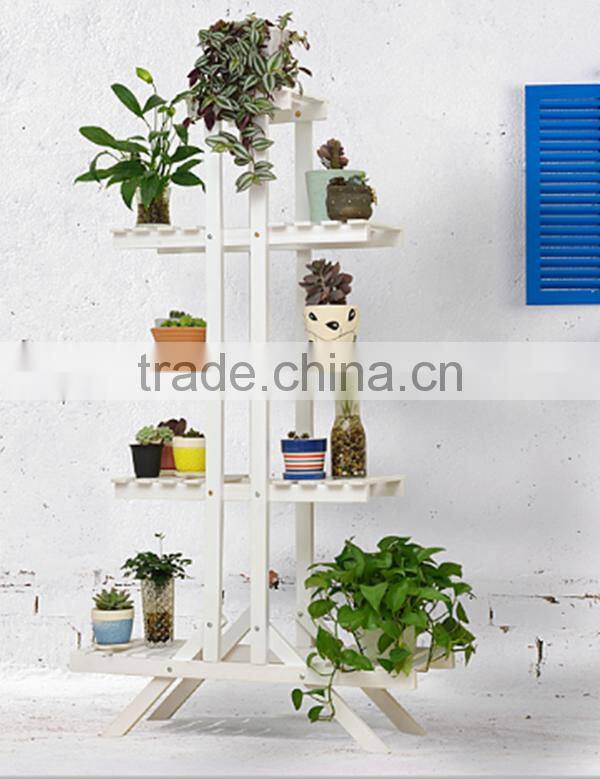 Handmade wholesale 4 floor flower rack for sale