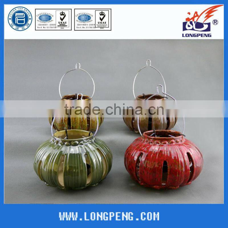 Decorative Ceramic Hanging tealight lantern