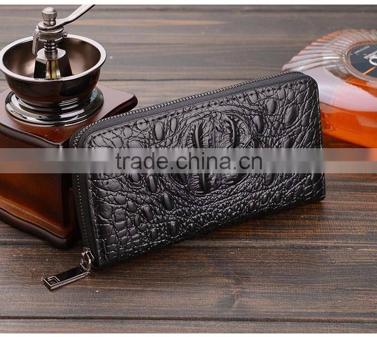 leather embossed mens wallet rfid blocking wallet